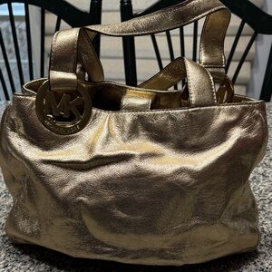Michael Kors Metallic Gold Shoulder Bag
